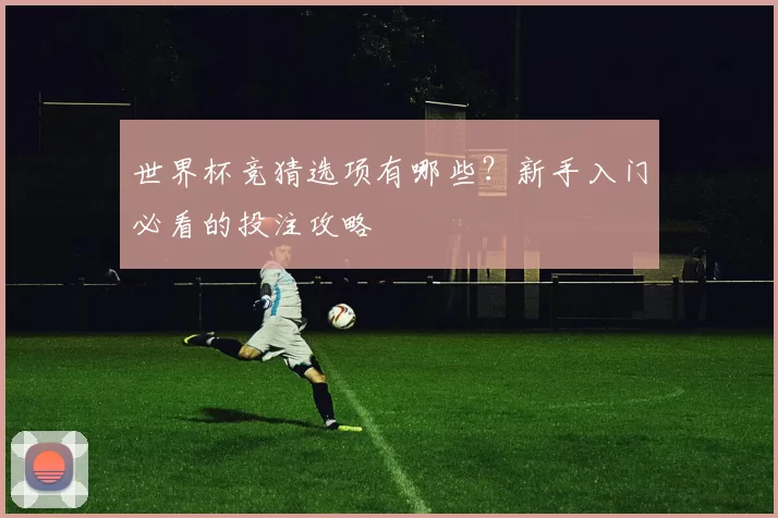 世界杯竞猜选项有哪些？新手入门必看的投注攻略