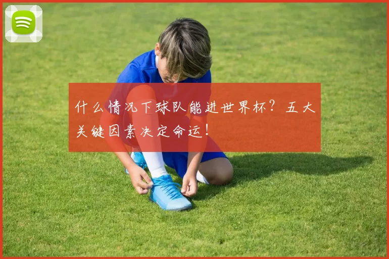 什么情况下球队能进世界杯?五大关键因素决定命运!